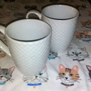 White Waffle-Texture Mug